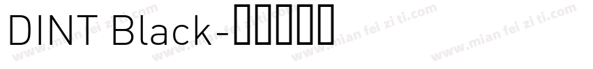 DINT Black字体转换